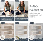 Load image into Gallery viewer, KABOON Floating Shelves Cube--Beige Leather
