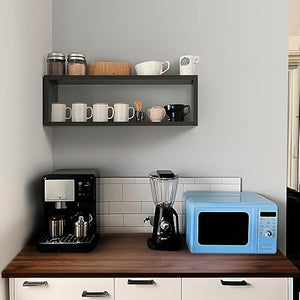 KABOON Floating Cube Shelves--Black