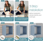 Load image into Gallery viewer, KABOON Floating Shelves Cube--Peace Blue
