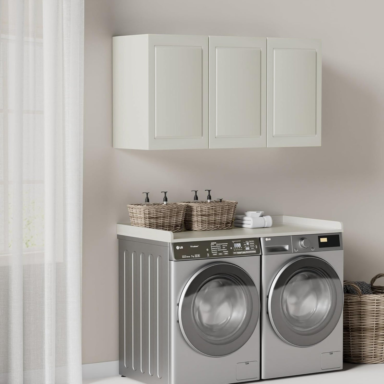 Kaboon Washer Dryer Countertop, White