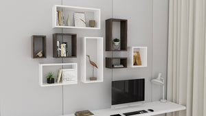 KABOON Floating Shelves Cube--Eucalyptus