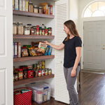 Load image into Gallery viewer, Wire Shelf Covers, Wire Rack Covers for Pantry, Closet (4pcs), Dark Walnut
