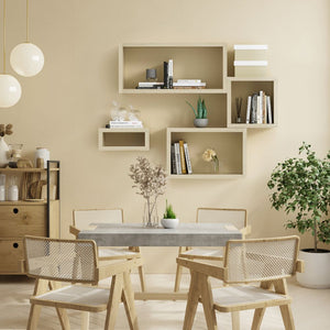 KABOON Floating Shelves Cube--Oak