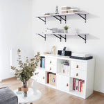 Load image into Gallery viewer, KABOON Floating Shelves for Wall, Set of 2--White Rock
