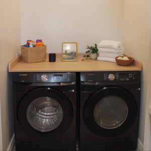 Kaboon Washer Dryer Countertop, Light Walnut