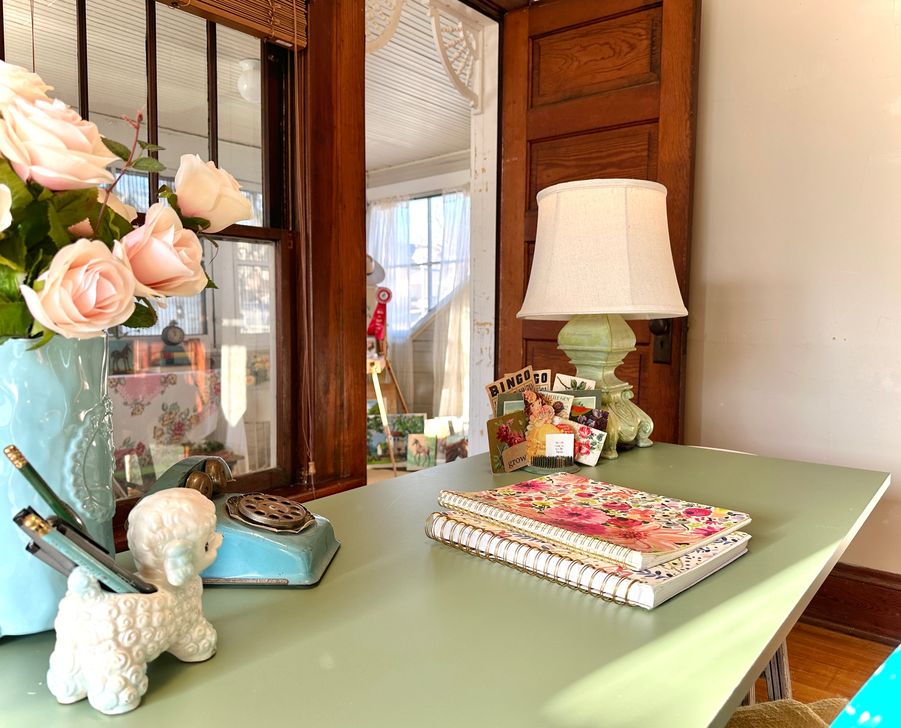 KABOON Solid Color Tabletop--Smoke Green-4 sizes