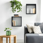 Load image into Gallery viewer, KABOON Floating Cube Shelves--Black

