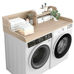 Load image into Gallery viewer, Kaboon Washer Dryer Countertop 2 Tier, 54" W x 28" D x 12" H, Oak
