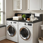 Load image into Gallery viewer, Kaboon Washer Dryer Countertop 2 Tier, 54" W x 28" D x 12" H, Black
