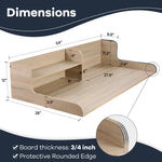 Load image into Gallery viewer, Kaboon Washer Dryer Countertop 2 Tier, 54" W x 28" D x 12" H, Oak
