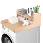 Load image into Gallery viewer, Kaboon Washer Dryer Countertop 2 Tier, Laundry Space Organizer, Light Walnut

