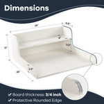 Load image into Gallery viewer, Kaboon Washer Dryer Countertop 2 Tier, 28" W x 28" D x 12" H, White
