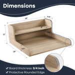 Load image into Gallery viewer, Kaboon Washer Dryer Countertop 2 Tier, Laundry Space Organizer, Oak
