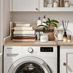 Load image into Gallery viewer, Kaboon Washer Dryer Countertop 2 Tier, Laundry Space Organizer, Light Walnut
