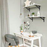 Load image into Gallery viewer, KABOON Floating Shelves for Wall, Set of 2--White
