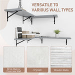 Load image into Gallery viewer, KABOON Floating Shelves for Wall, Set of 2--Gray
