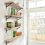 Load image into Gallery viewer, KABOON Floating Shelves for Wall, Set of 2--Oak
