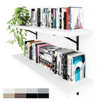 Load image into Gallery viewer, KABOON Floating Shelves for Wall, Set of 2--White

