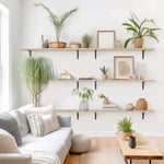 Load image into Gallery viewer, KABOON Floating Shelves for Wall, Set of 2--Oak
