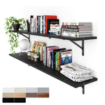 Load image into Gallery viewer, KABOON Floating Shelves for Wall, Set of 2--Cloud Atlas
