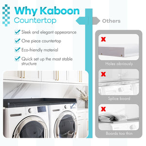 Kaboon Washer Dryer Countertop, Cloud atlas