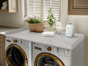 Kaboon Washer Dryer Countertop, White Rock