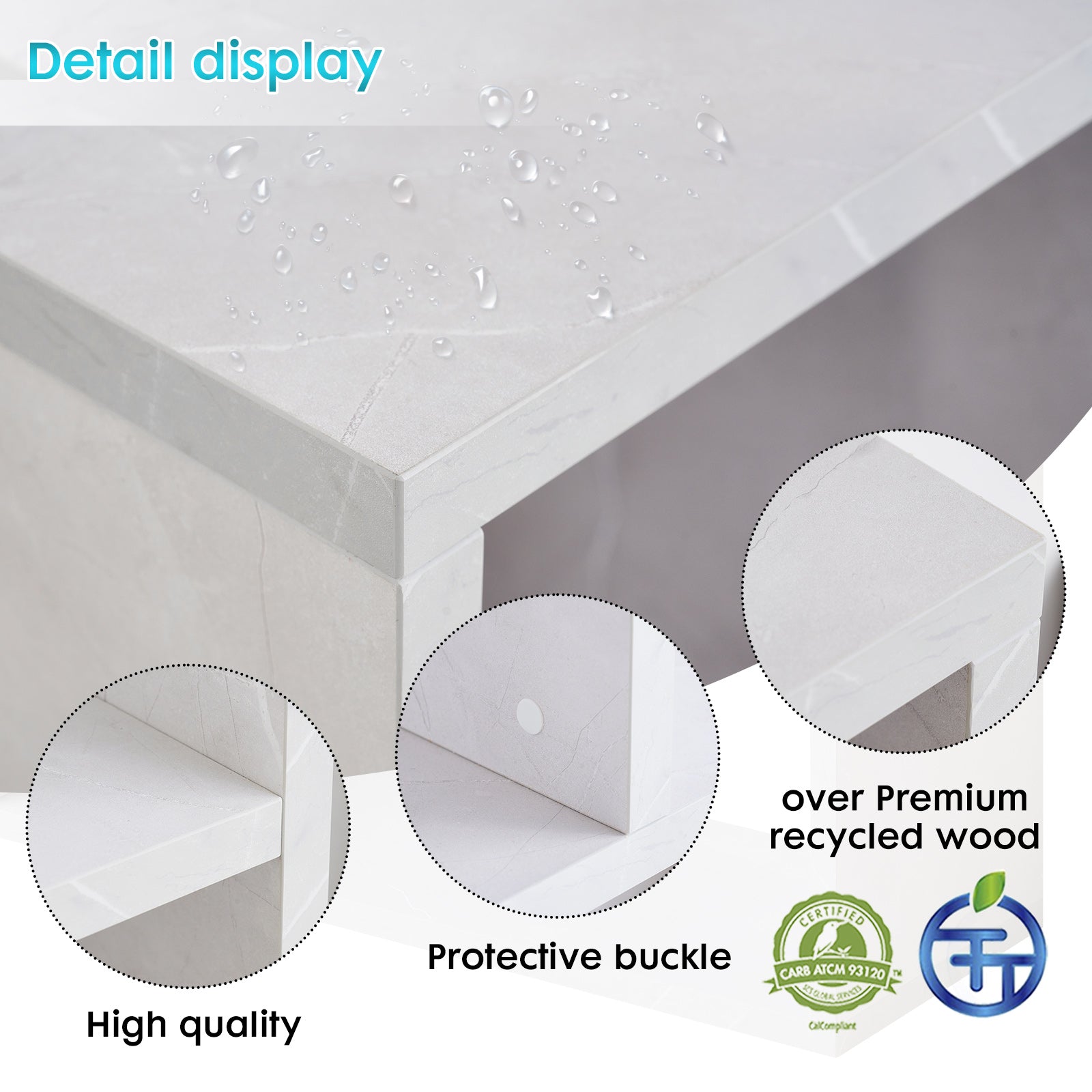 Kaboon Free Combination Shelf Unit--White Rock