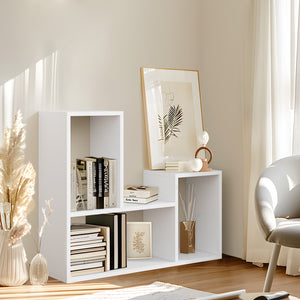 Kaboon Free Combination Shelf Unit--White