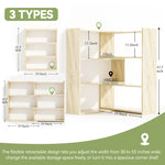 Load image into Gallery viewer, Kaboon 4-Tier Shelving Unit--Oak
