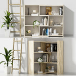 Load image into Gallery viewer, Kaboon 4-Tier Shelving Unit--Oak
