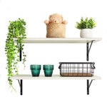 Load image into Gallery viewer, KABOON Floating Shelves for Wall 10&quot; D x 27” W Set of 2--Sea Salt
