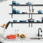 Load image into Gallery viewer, KABOON Floating Shelves for Wall 10&quot; D x 27” W Set of 2--Cloud Atlas
