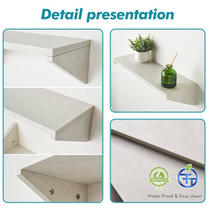 Kaboon Floating Shelves- U style-Sea Salt