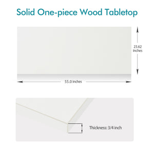 KABOON Solid Color Tabletop--White-Smooth version