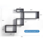 Load image into Gallery viewer, KABOON Floating Cube Shelves--Black
