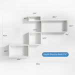 Load image into Gallery viewer, KABOON Floating Cube Shelves--White
