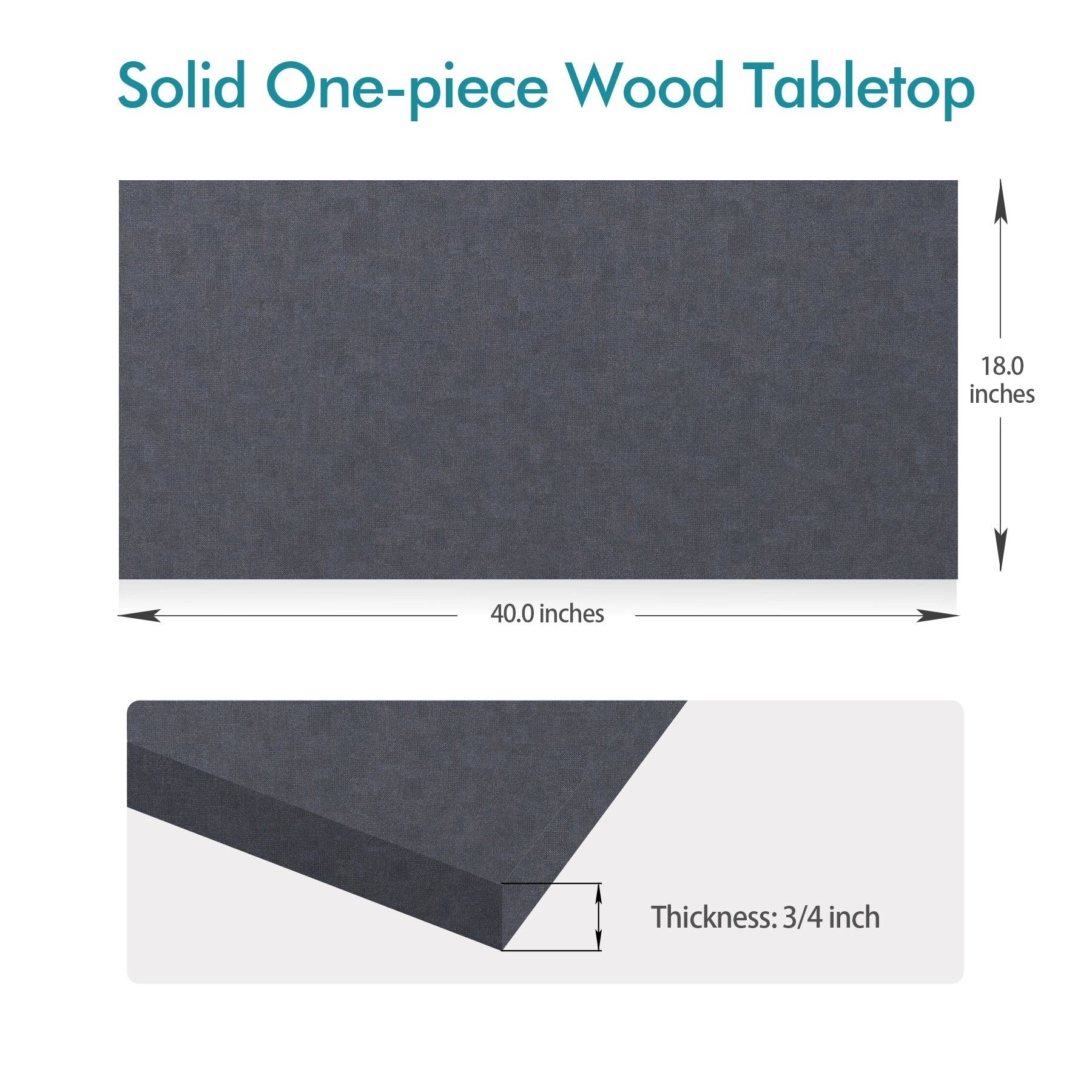 KABOON Universal Tabletop--Grayish Blue