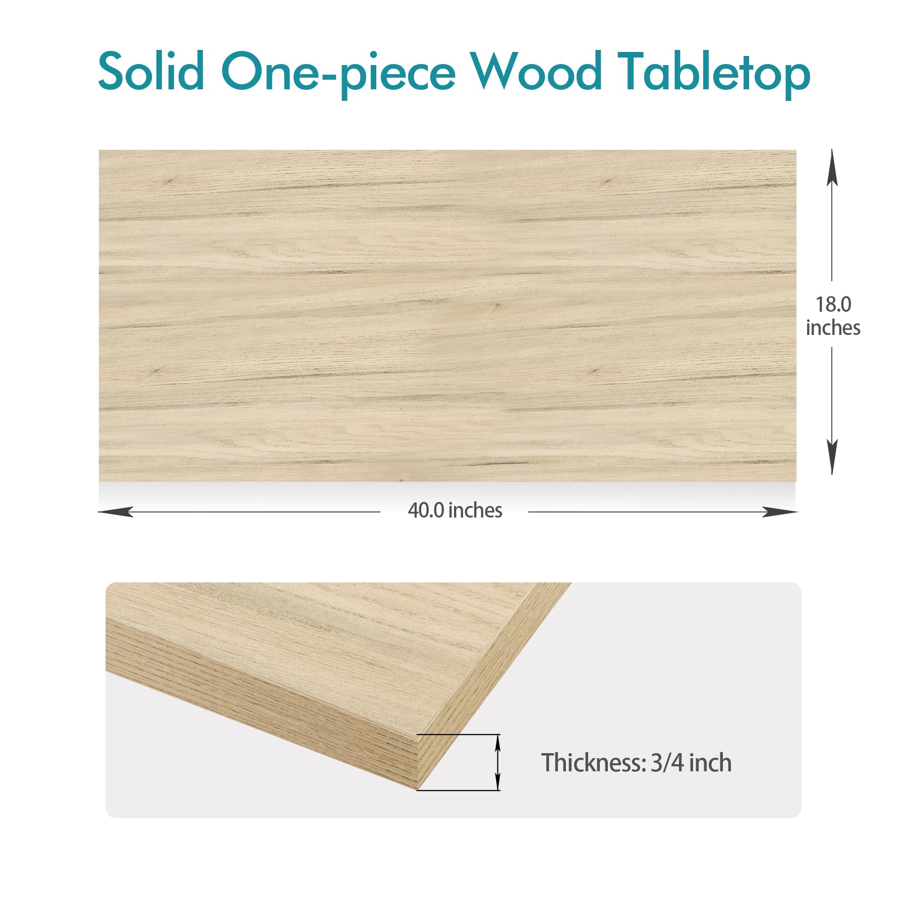 KABOON Universal Tabletop--Oak-9 sizes