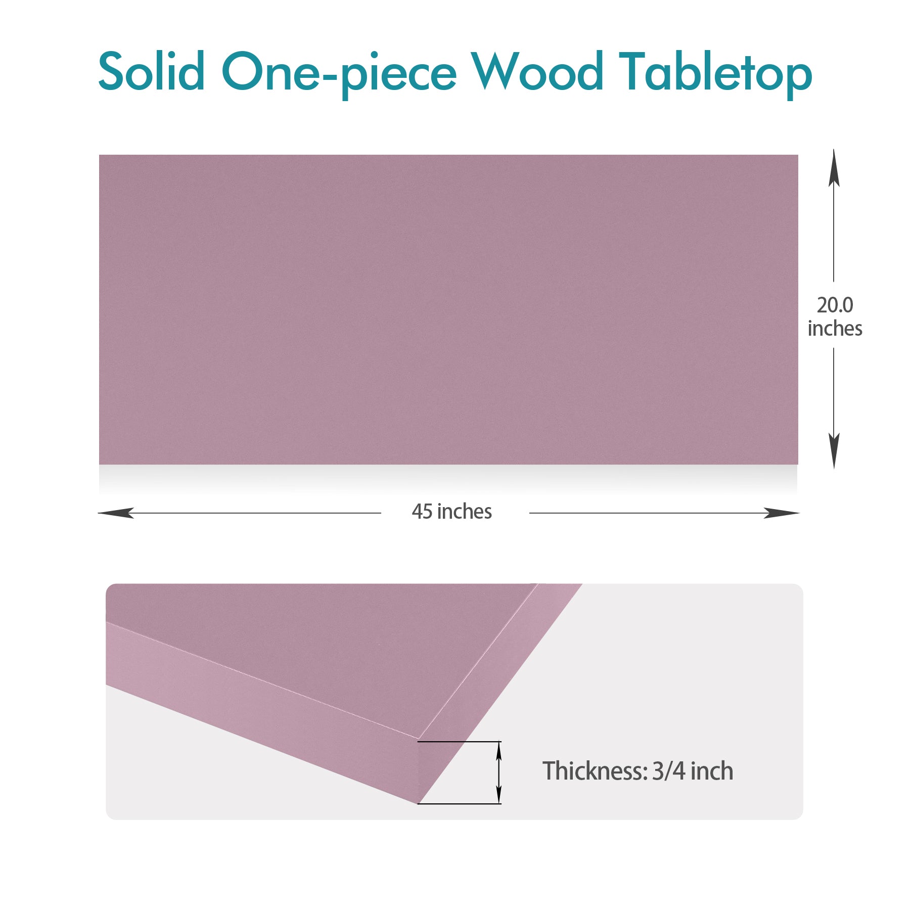 KABOON Solid Color Tabletop--Nostalgia Rose-5 sizes
