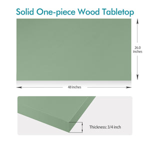 KABOON Solid Color Tabletop--Smoke Green-4 sizes