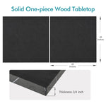 Load image into Gallery viewer, 20x20 one-piece wood table top in black

