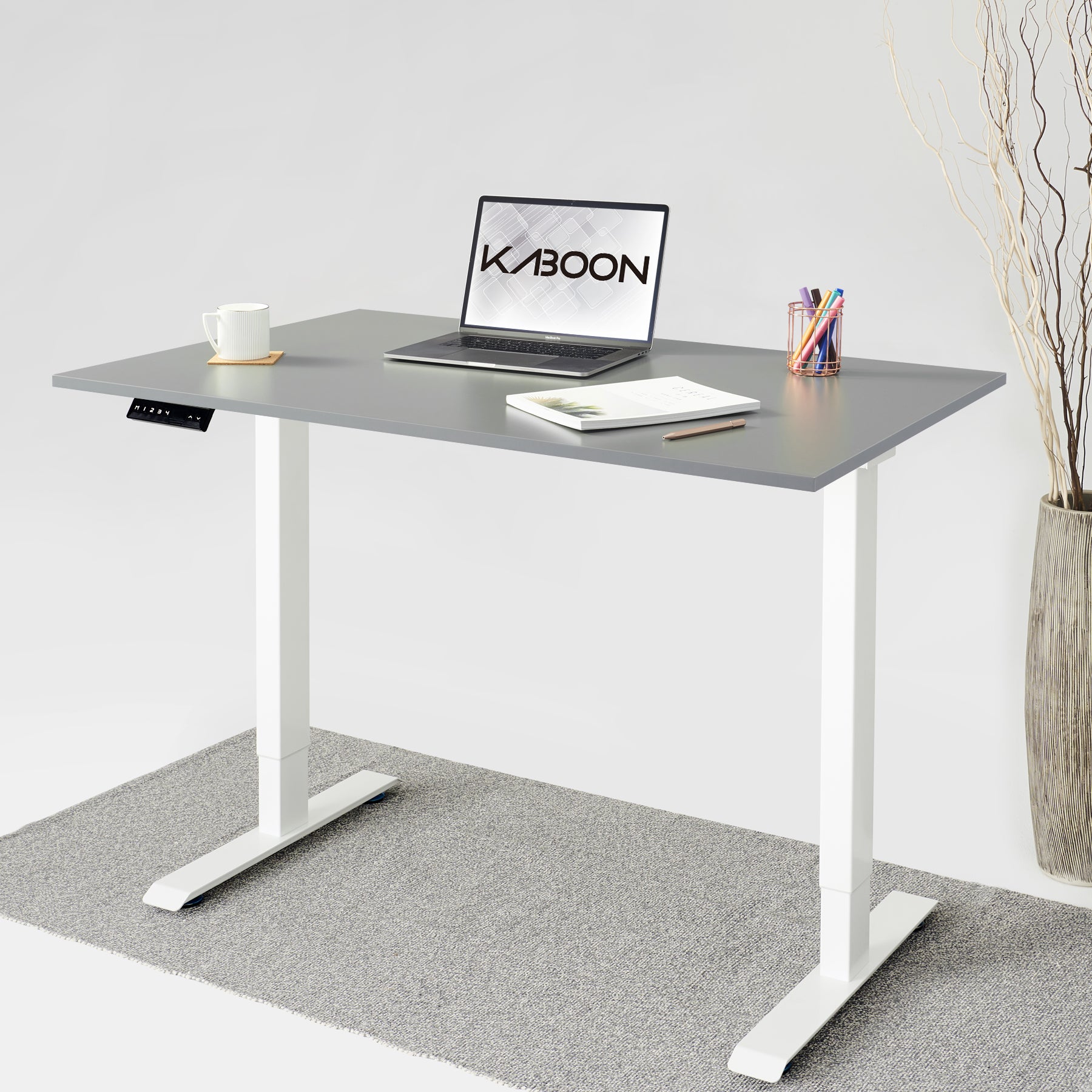 gray table top for standing desk