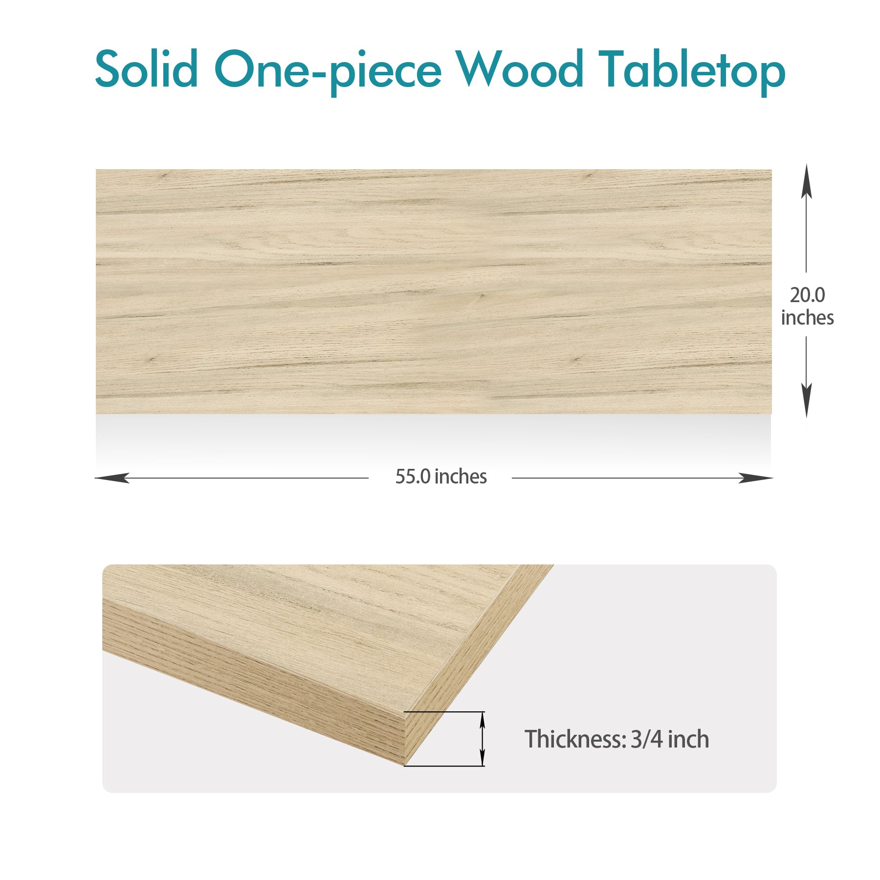 KABOON Universal Tabletop--Oak-9 sizes