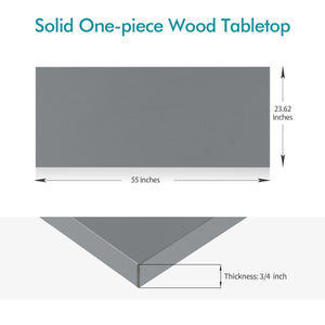 KABOON Solid Color Tabletop--Silver Gray