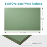 Load image into Gallery viewer, 46x24 green wood table
