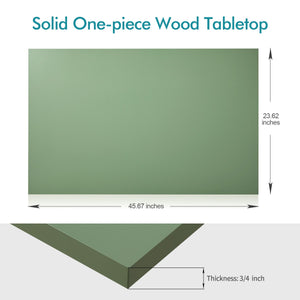 46x24 green wood table