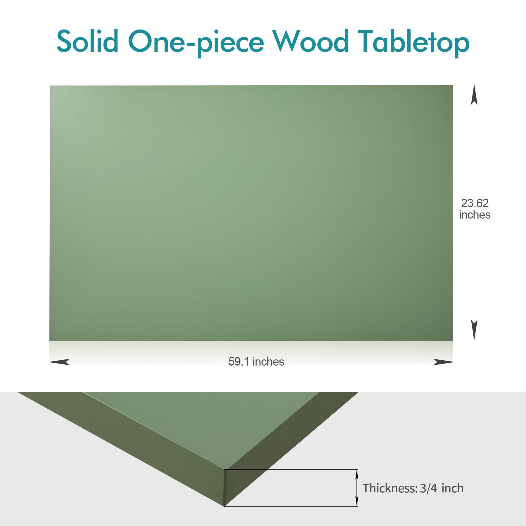60x24 one-piece wood table top
