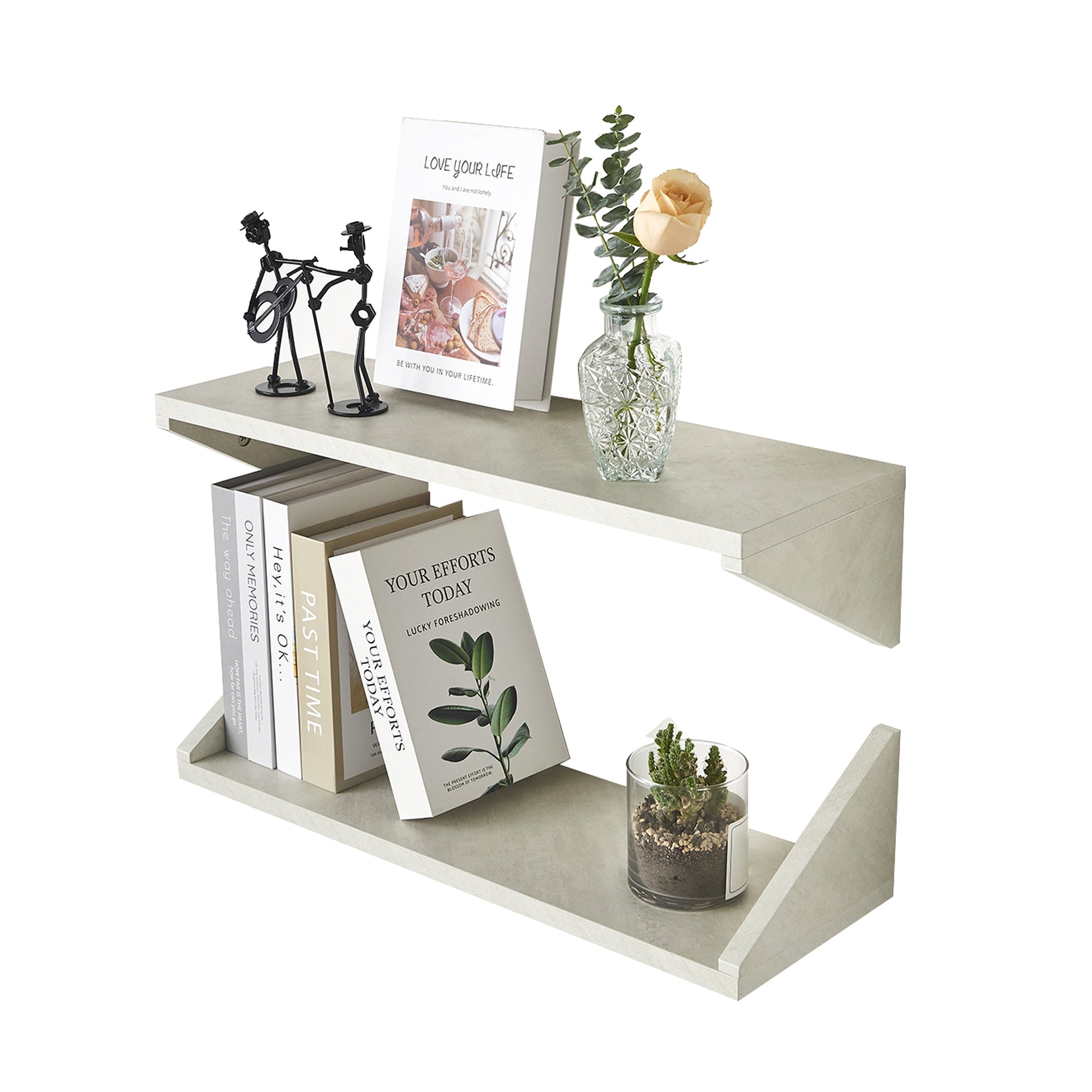 Kaboon Floating Shelves- U style-Sea Salt