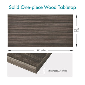 60x24 one-piece wood table top in eucalyptus