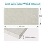 Load image into Gallery viewer, 46x24 one-piece wood table top in white
